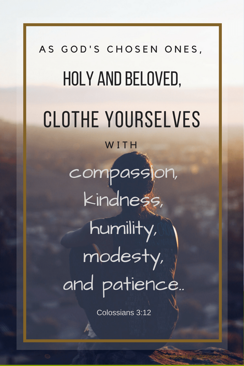 As God's chosen ones